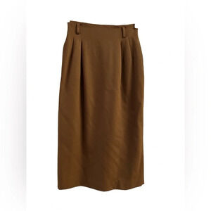 Women’s wool brown pencil skirt